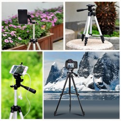 
Fishing Projector Camera Live Landing 1.1m Convenient Photography 3110 Aluminum Alloy Tripod Bracket
