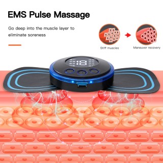Smart Neck Massage Patch, Mini Electric Massager, Portable Neck