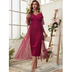 TOLEEN Women Casual Elegant Midi Dresses 2023 Summer Autumn Luxury Mesh Solid Bodycon Turkish Wedding Evening Party Robe Vestido