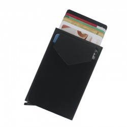 
Aluminum Automatic Bullet Card Push Box with Lid Anti-Theft Bank Card Bag Lycra Cover Card Box
