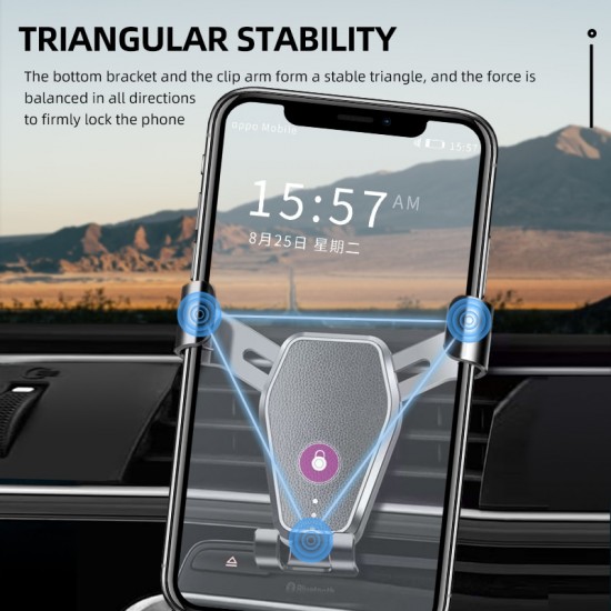 
C5 Car Multi-Function Mobile Phone Holder Sun Visor Mirror Dashboard GPS Smart Phone Holder Universal Accessories
