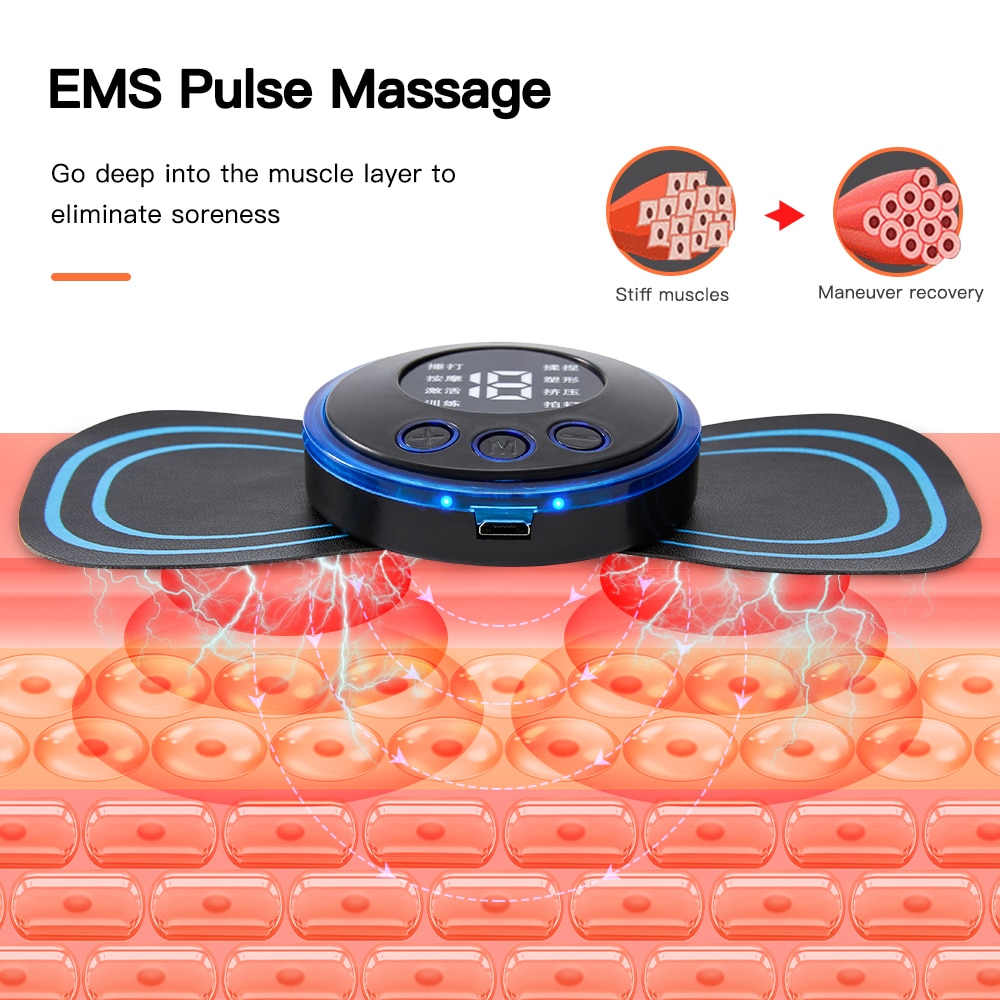 Electric Neck Massager Ems Cervical Vertebra Massage Patch For Muscle Pain  Relief And Shoulder Relaxation Portable Neck Massage - Relaxation  Treatments - AliExpress
